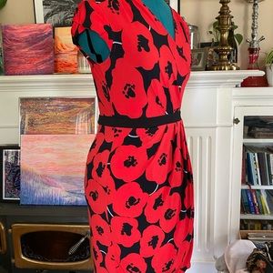 Poppy flower dress